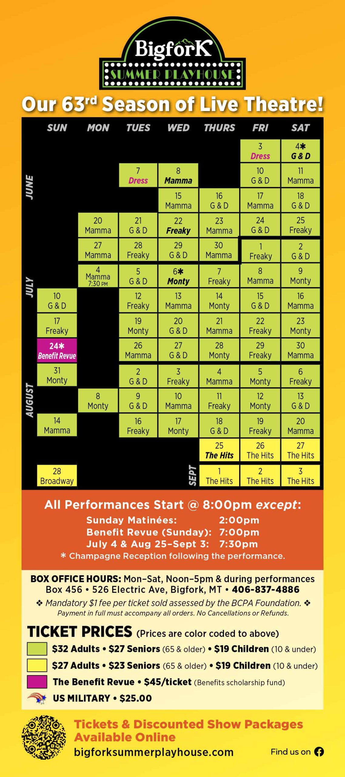 63rd Season Bigfork Summer Playhouse