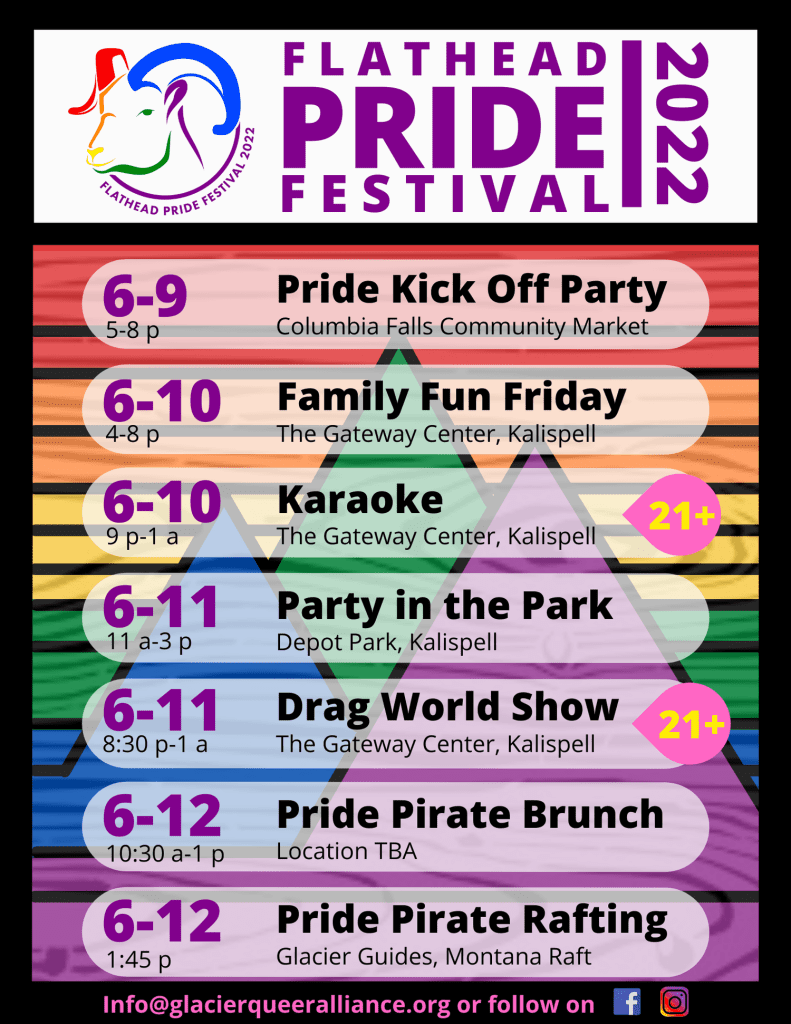Flathead Pride Festival Schedule